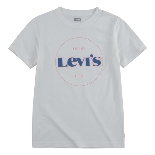 textil Dreng T-shirts m. korte ærmer Levi's 9ED415-001 Hvid
