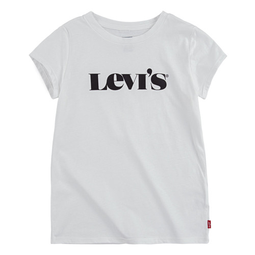 textil Pige T-shirts m. korte ærmer Levi's MODERN VINTAGE SERIF TEE Hvid