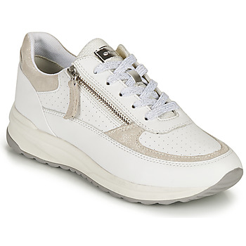 Sko Dame Lave sneakers Geox D AIRELL A Hvid / Beige