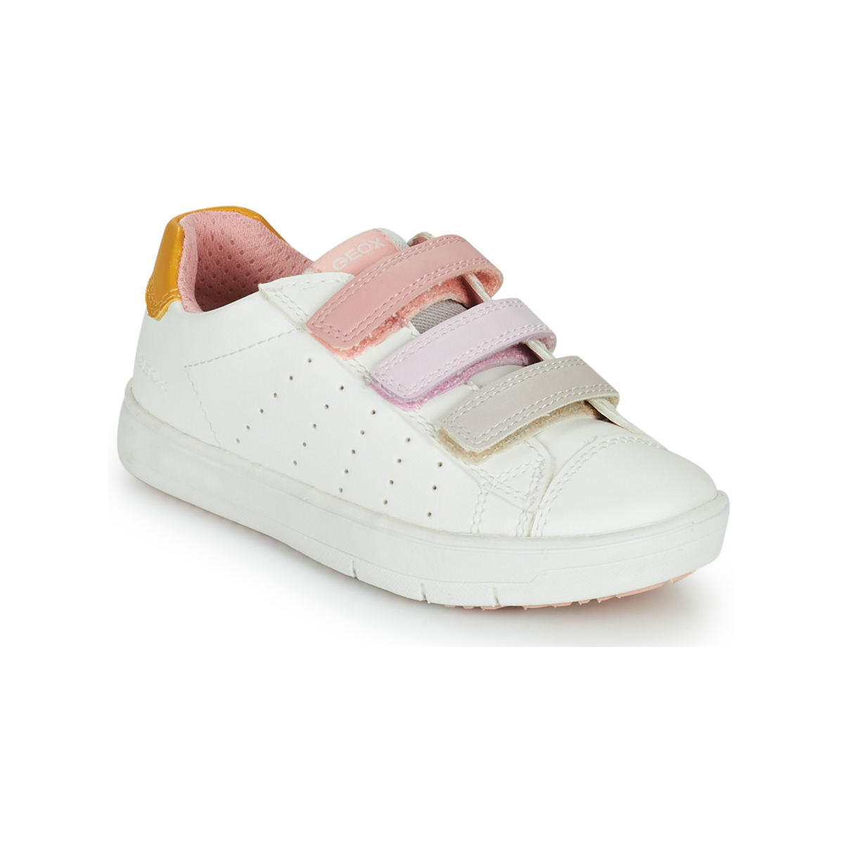Sko Pige Lave sneakers Geox SILENEX GIRL Hvid / Pink / Beige