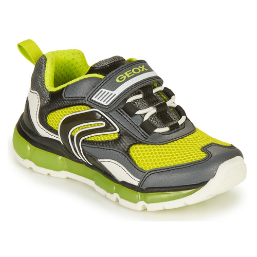 Geox ANDROID BOY Grå / Lime - Sko Lave sneakers Barn 260,00