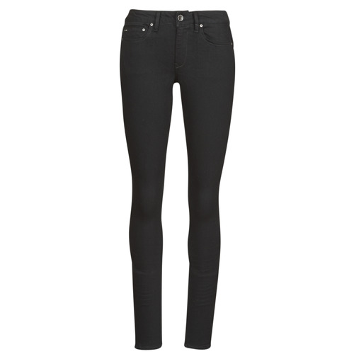 textil Dame Jeans - skinny G-Star Raw Midge Zip Mid Skinny Wmn Pitch / Sort