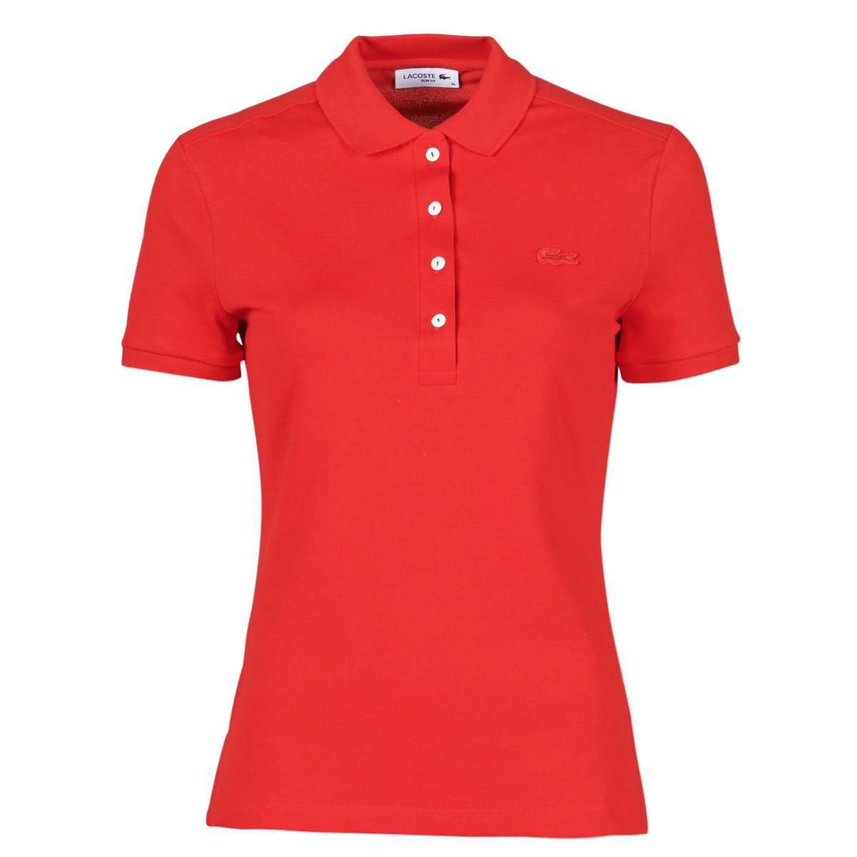 textil Dame Polo-t-shirts m. korte ærmer Lacoste POLO SLIM FIT Rød