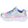 Sko Pige Lave sneakers Skechers HEART LIGHTS RAINBOW LUX Sølv / Pink