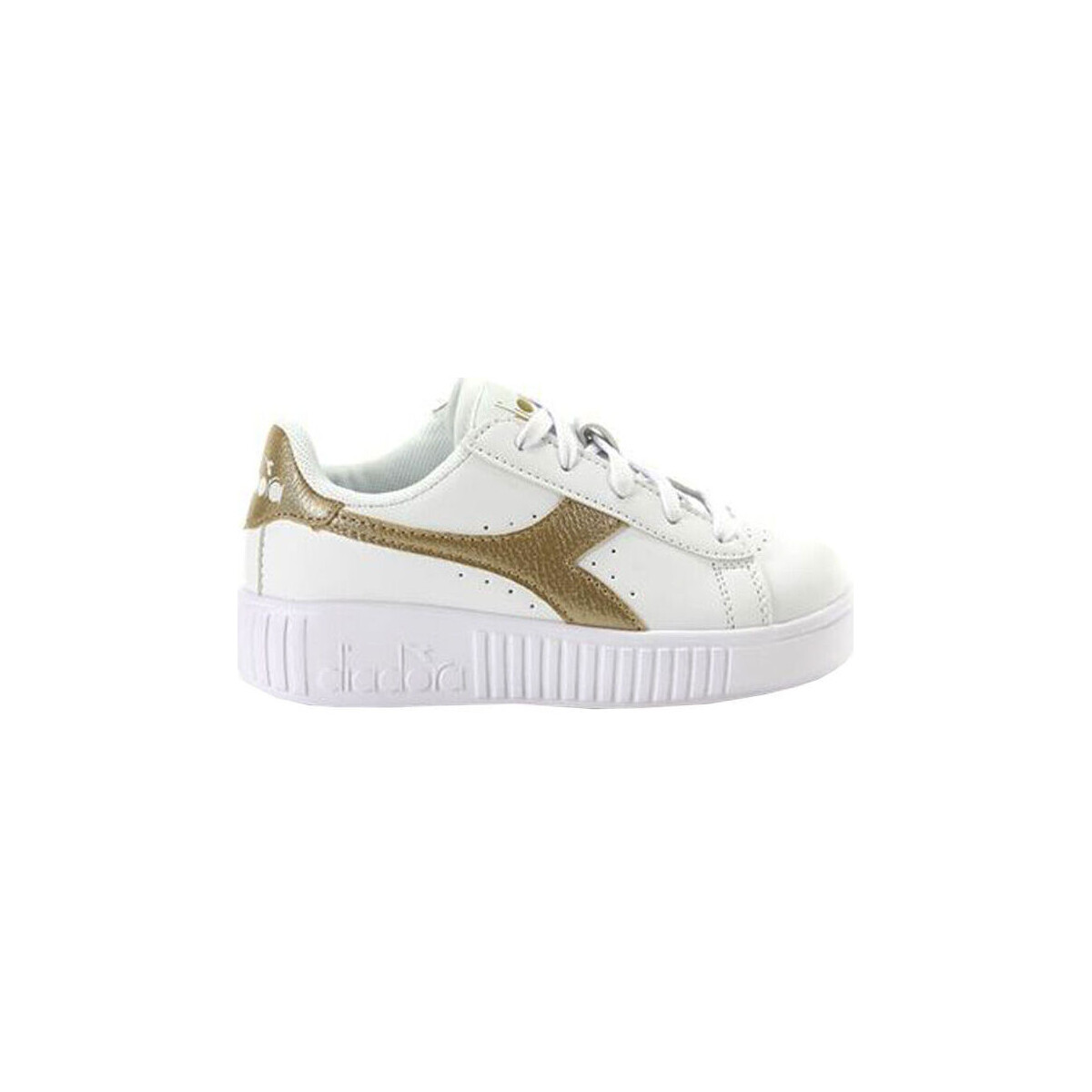 Sko Børn Sneakers Diadora 101.176596 01 C1070 White/Gold Guld