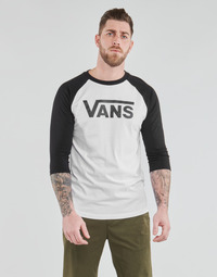 textil Herre Langærmede T-shirts Vans VANS CLASSIC RAGLAN Hvid / Sort