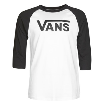 textil Herre Langærmede T-shirts Vans VANS CLASSIC RAGLAN Hvid / Sort