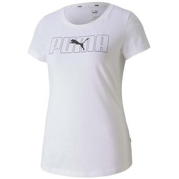 textil Dame T-shirts m. korte ærmer Puma Rebel Graphic Tee Hvid
