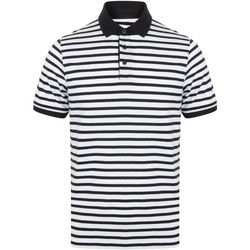textil Herre Polo-t-shirts m. korte ærmer Front Row FR230 White/Navy