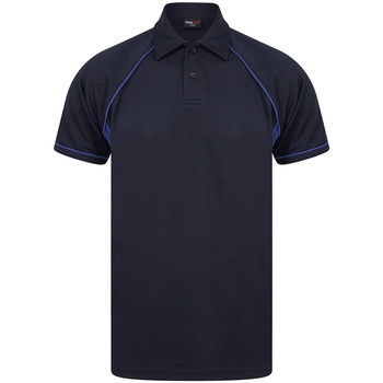 textil Herre Polo-t-shirts m. korte ærmer Finden & Hales LV370 Navy/Royal Blue