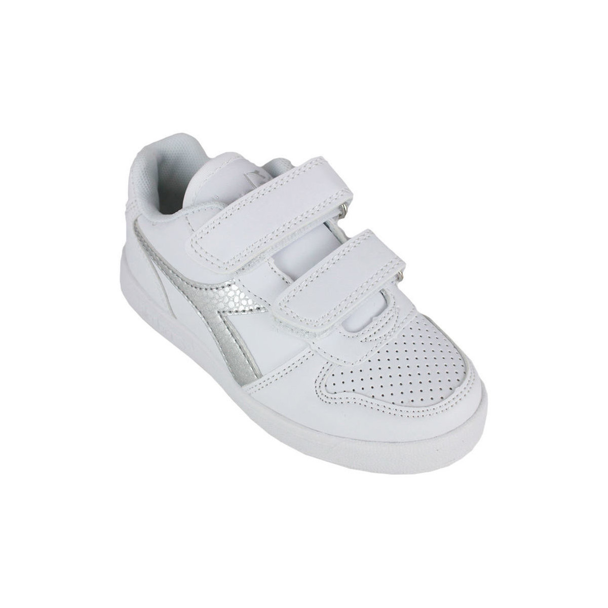 Sko Børn Sneakers Diadora 101.175782 01 C0516 White/Silver Sølv