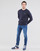 textil Herre Sweatshirts Polo Ralph Lauren SWEATSHIRT COL ROND EN JOGGING DOUBLE KNIT TECH LOGO PONY PLAYER Marineblå