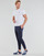 textil Herre T-shirts m. korte ærmer Polo Ralph Lauren T-SHIRT AJUSTE COL ROND EN COTON LOGO PONY PLAYER Hvid