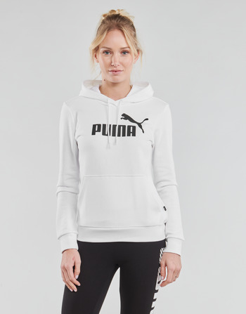 textil Dame Sweatshirts Puma ESS LOGO HOODY TR Hvid