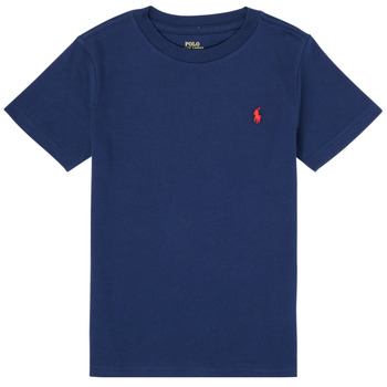 textil Børn T-shirts m. korte ærmer Polo Ralph Lauren TINNA Marineblå
