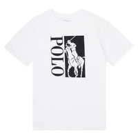 textil Dreng T-shirts m. korte ærmer Polo Ralph Lauren CROPI Hvid
