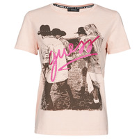 textil Dame T-shirts m. korte ærmer Guess SS CN PAULA TEE Pink