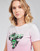 textil Dame T-shirts m. korte ærmer Guess SS CN PALMS TEE Pink / Flerfarvet