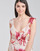 textil Dame Lange kjoler Guess CORA DRESS Flerfarvet / Hvid