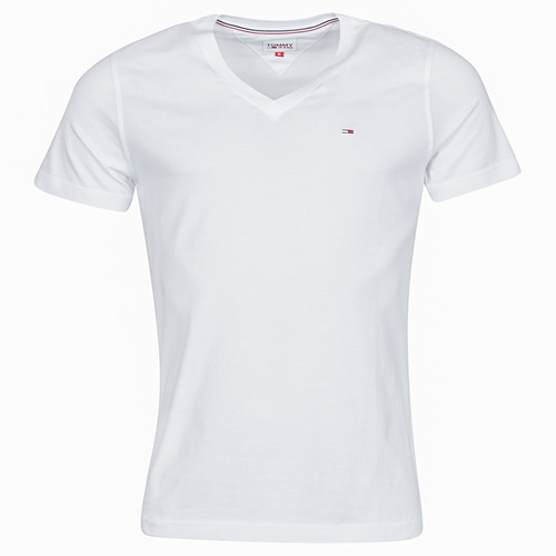 textil Herre T-shirts m. korte ærmer Tommy Jeans TJM ORIGINAL JERSEY TEE V NECK Hvid