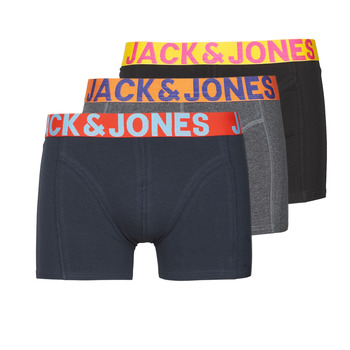 Undertøj Herre Trunks Jack & Jones JACCRAZY X3 Sort / Blå / Grå