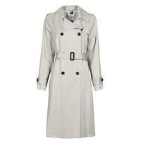 textil Dame Trenchcoats Tommy Hilfiger DB LYOCELL FLUID TRENCH Beige