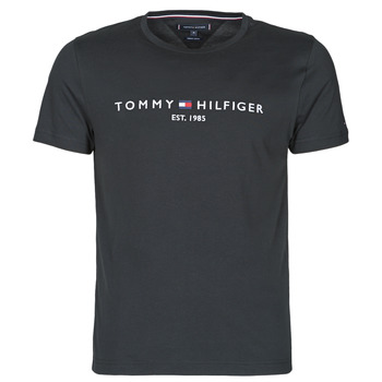 textil Herre T-shirts m. korte ærmer Tommy Hilfiger CORE TOMMY LOGO Sort