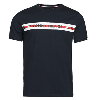 textil Herre T-shirts m. korte ærmer Tommy Hilfiger CN SS TEE LOGO Marineblå