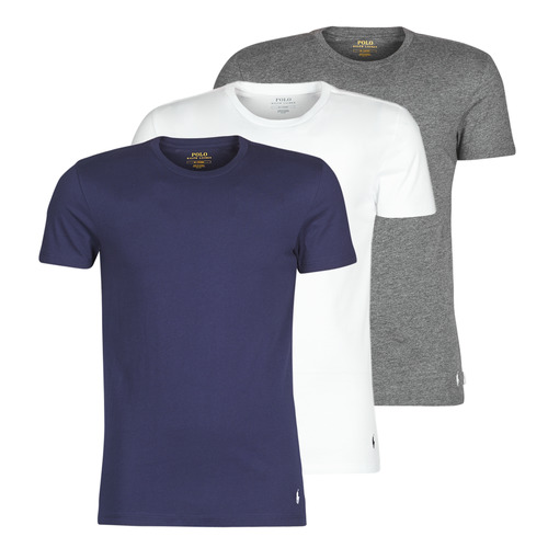 textil Herre T-shirts m. korte ærmer Polo Ralph Lauren SS CREW NECK X3 Marineblå / Grå / Hvid