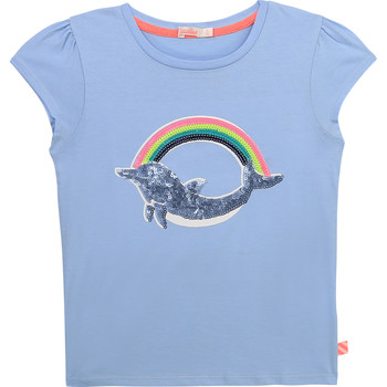 textil Pige T-shirts m. korte ærmer Billieblush U15875-798 Blå