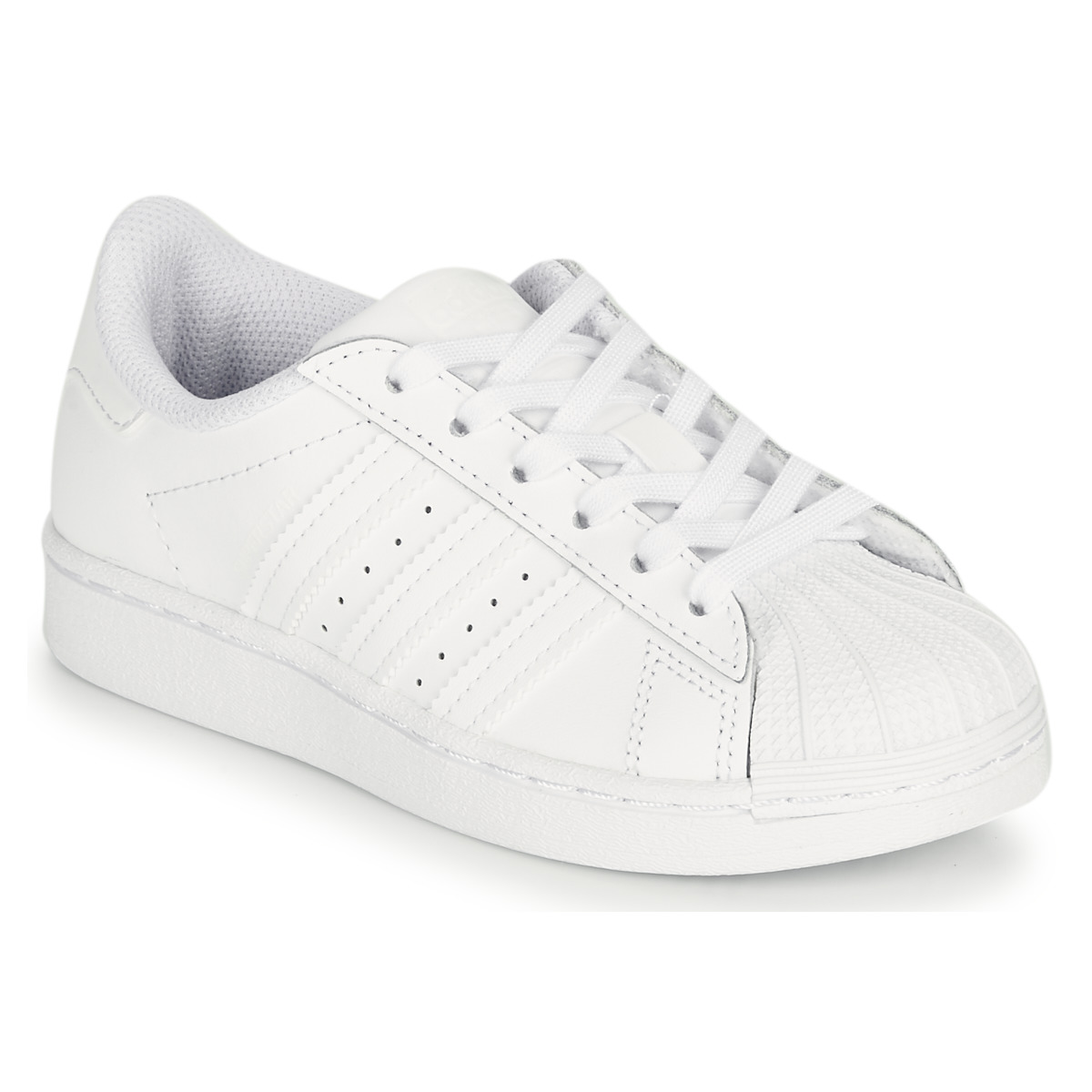 Sko Børn Lave sneakers adidas Originals SUPERSTAR C Hvid