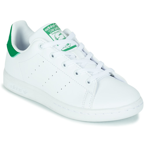 Sko Børn Lave sneakers adidas Originals STAN SMITH C SUSTAINABLE Hvid / Grøn