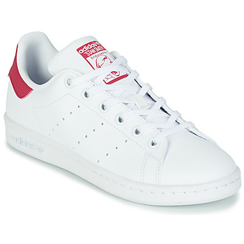 Sko Pige Lave sneakers adidas Originals STAN SMITH J SUSTAINABLE Hvid / Pink