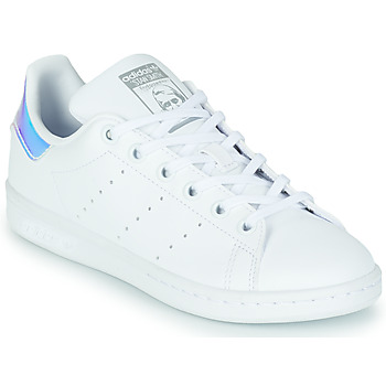 Sko Børn Lave sneakers adidas Originals STAN SMITH J SUSTAINABLE Hvid / Iriserende