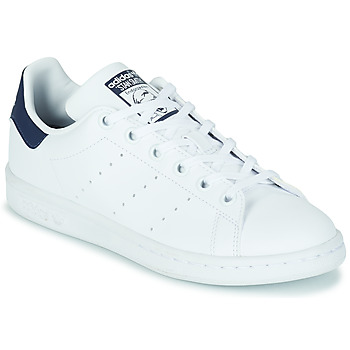 Sko Børn Lave sneakers adidas Originals STAN SMITH J SUSTAINABLE Hvid / Marineblå / Vegan