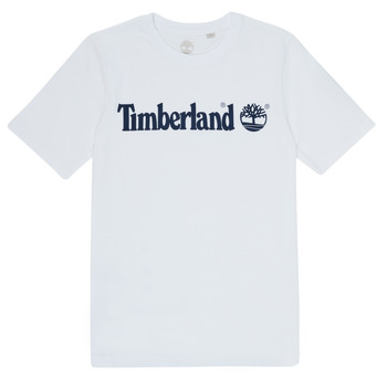 textil Dreng T-shirts m. korte ærmer Timberland FONTANA Hvid
