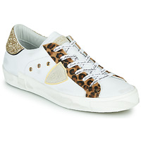 Sko Dame Lave sneakers Philippe Model PARIS Hvid / Leopard