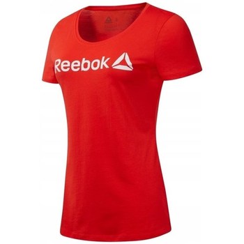 textil Dame T-shirts m. korte ærmer Reebok Sport D Linear Read Scoop Rød