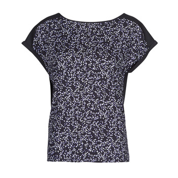 textil Dame T-shirts m. korte ærmer Esprit MODAL PRINT Blå