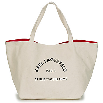 Tasker Dame Shopping Karl Lagerfeld RUE ST GUILLAUE CANVAS TOTE Beige