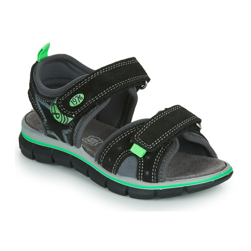 Primigi NOIRA Sort Grøn - fragt | - Sko sandaler Barn 257,00 Kr