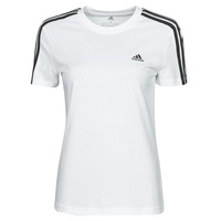 textil Dame T-shirts m. korte ærmer Adidas Sportswear W 3S T Hvid