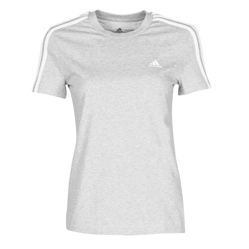 textil Dame T-shirts m. korte ærmer Adidas Sportswear W 3S T Grå