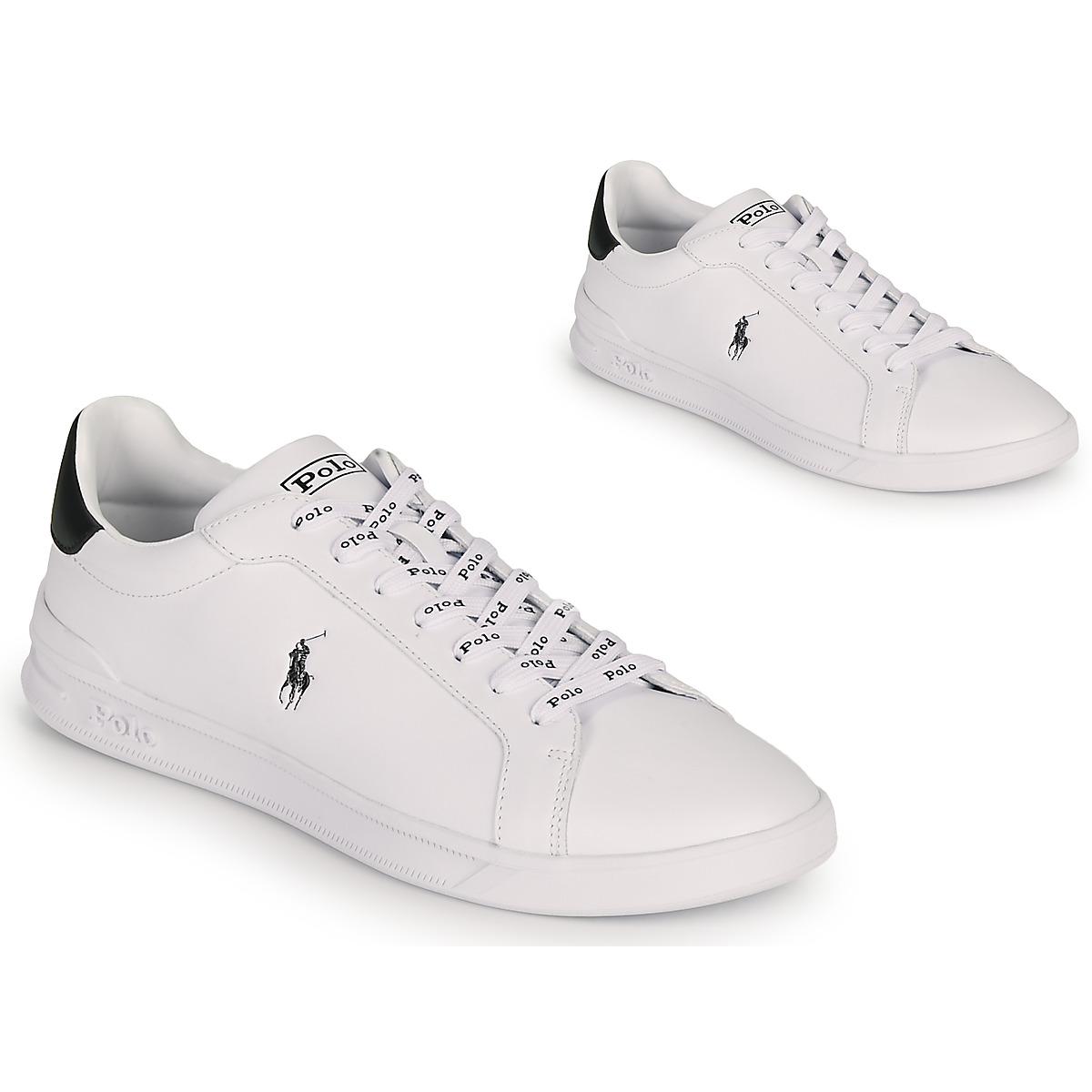 Sko Lave sneakers Polo Ralph Lauren HRT CT II-SNEAKERS-ATHLETIC SHOE Hvid / Sort