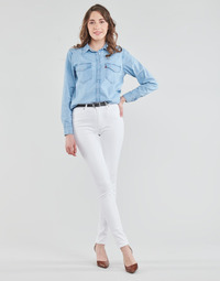 textil Dame Jeans - skinny Levi's 721 HIGH RISE SKINNY Hvid
