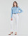textil Dame Jeans - skinny Levi's 721 HIGH RISE SKINNY Hvid