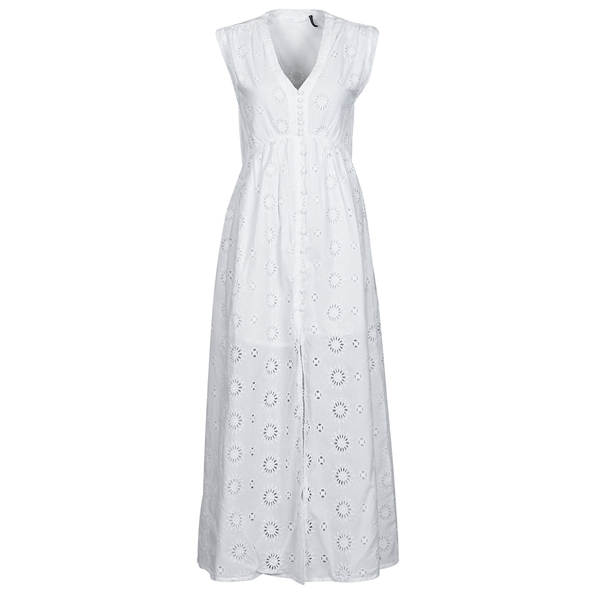 textil Dame Lange kjoler Les Petites Bombes BRIDIE Hvid