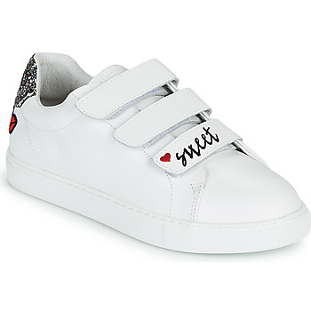 Sko Dame Lave sneakers Bons baisers de Paname EDITH SWEET HEART Hvid
