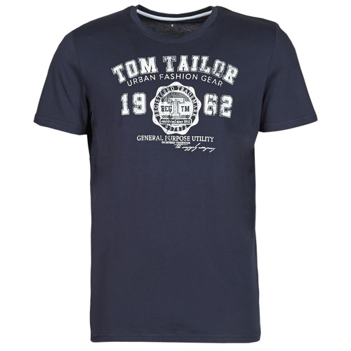 textil Herre T-shirts m. korte ærmer Tom Tailor 1008637-10690 Marineblå