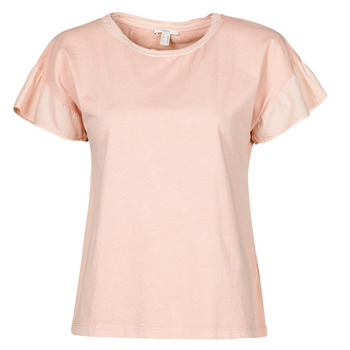 textil Dame T-shirts m. korte ærmer Esprit T-SHIRTS Pink